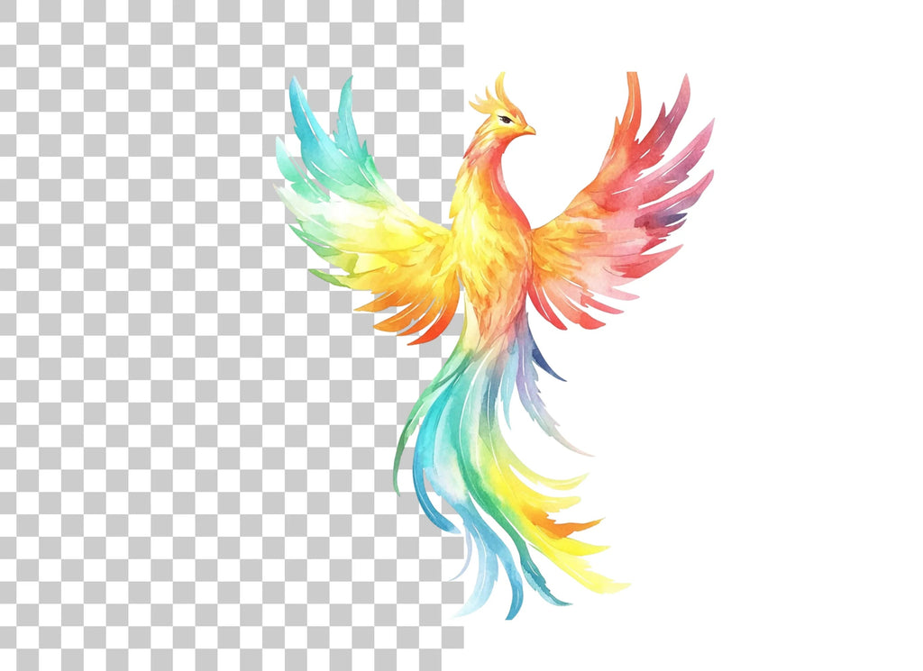 Vibrant Phoenix Clipart Bundle