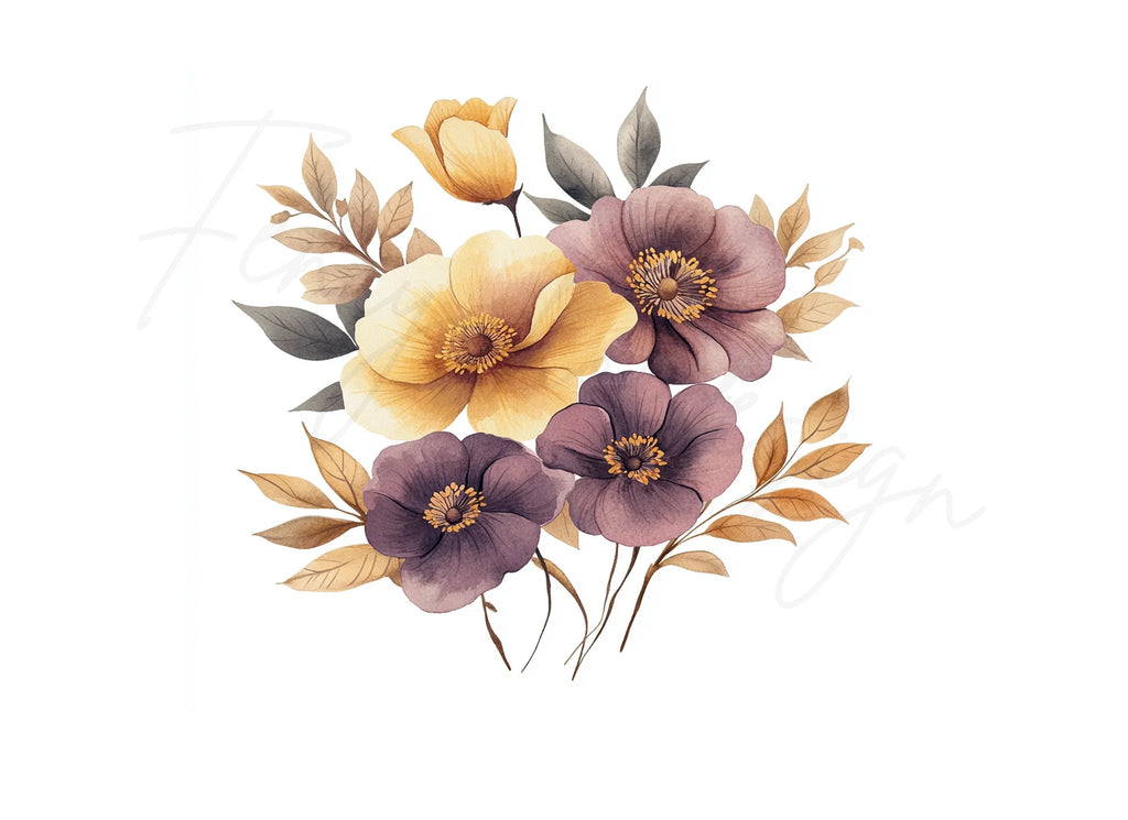 Floral Bouquet Clipart Bundle