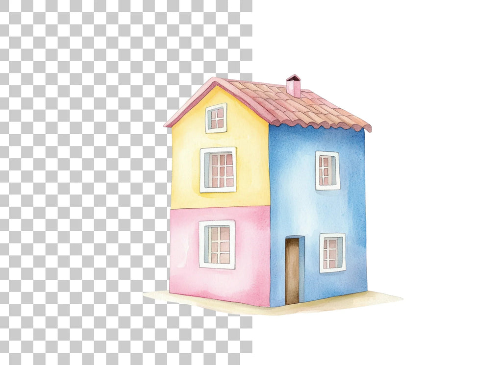 Colorful House Clipart Bundle
