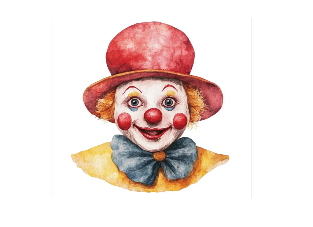 Cute Clown Faces and Body Clipart Bundle