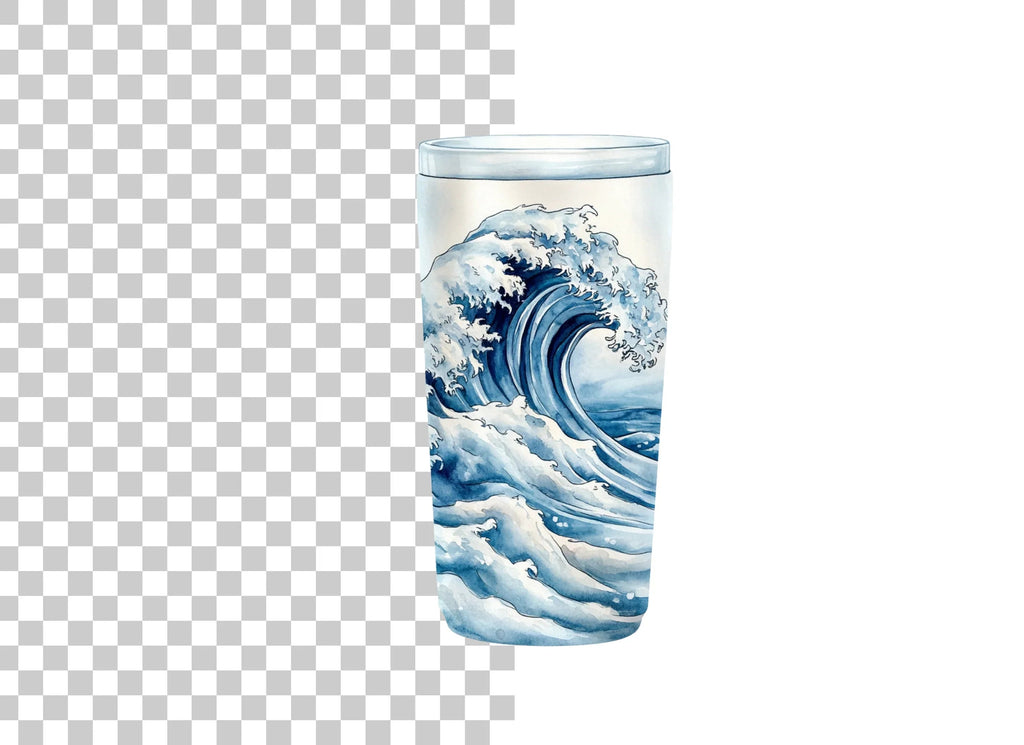 Ocean Wave Tumbler Clipart Bundle
