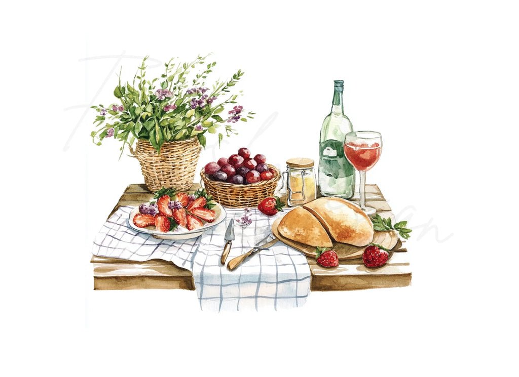 Autumn Harvest Picnic Clipart Bundle