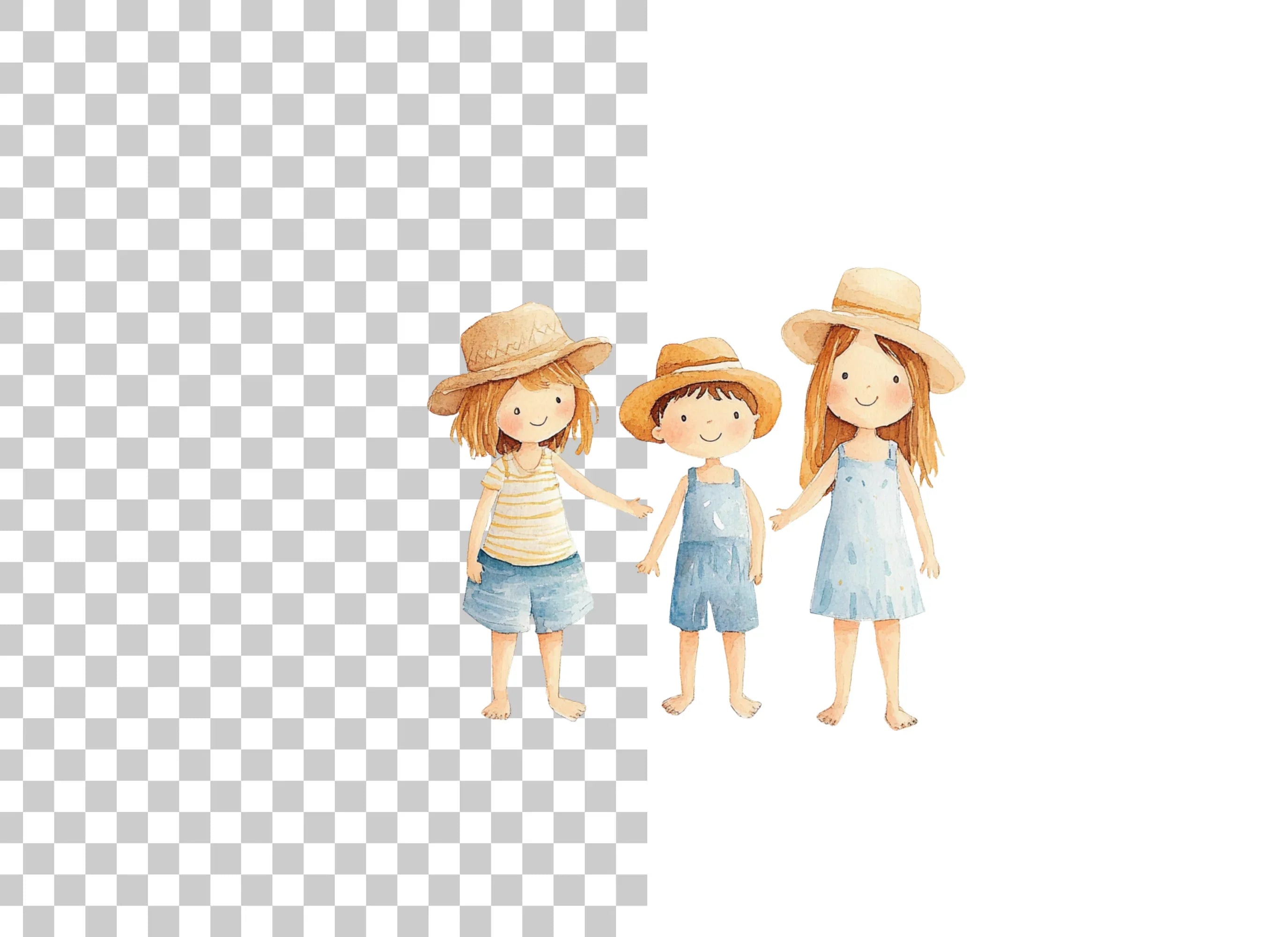 Kids Summer Beach Vacation Clipart Bundle