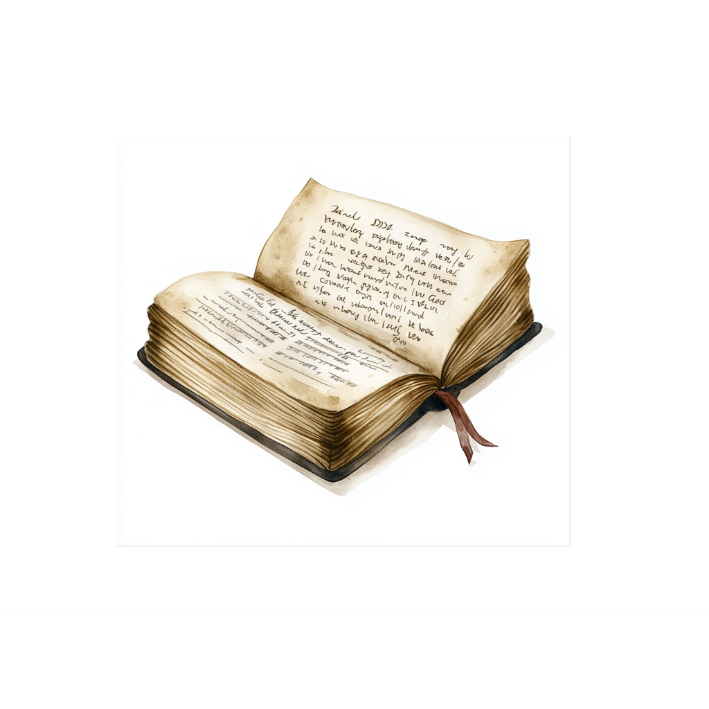 Vintage Leather Scroll and Old Book Clipart Bundle