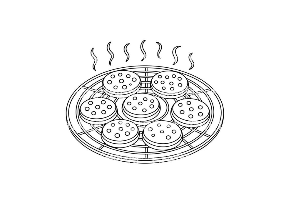 Hot Cookies and Patties Grilling Coloring Books