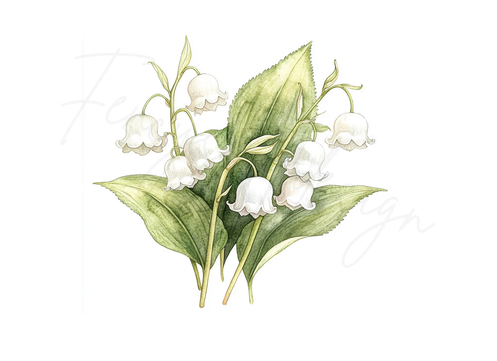 Lily of the Valley Clipart Bundle