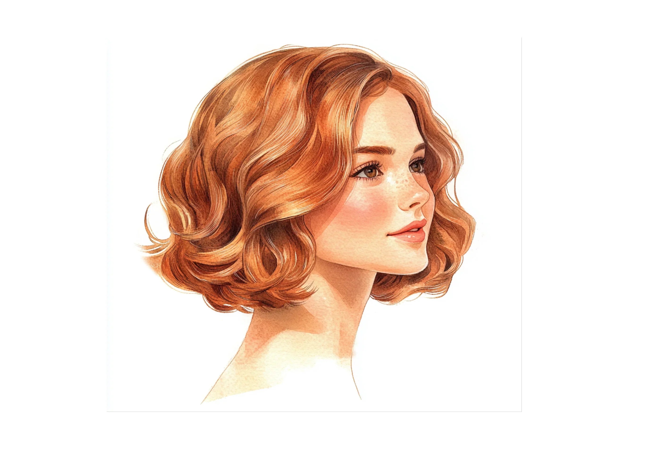 Charming Bob Haircut Clipart Bundle