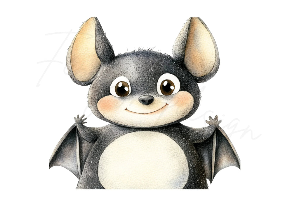 Cute Bat Clipart Bundle