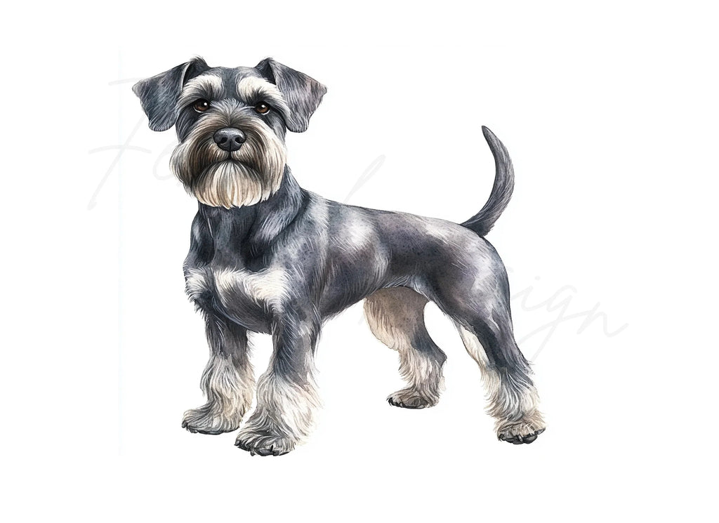 Miniature Schnauzer Clipart Bundle