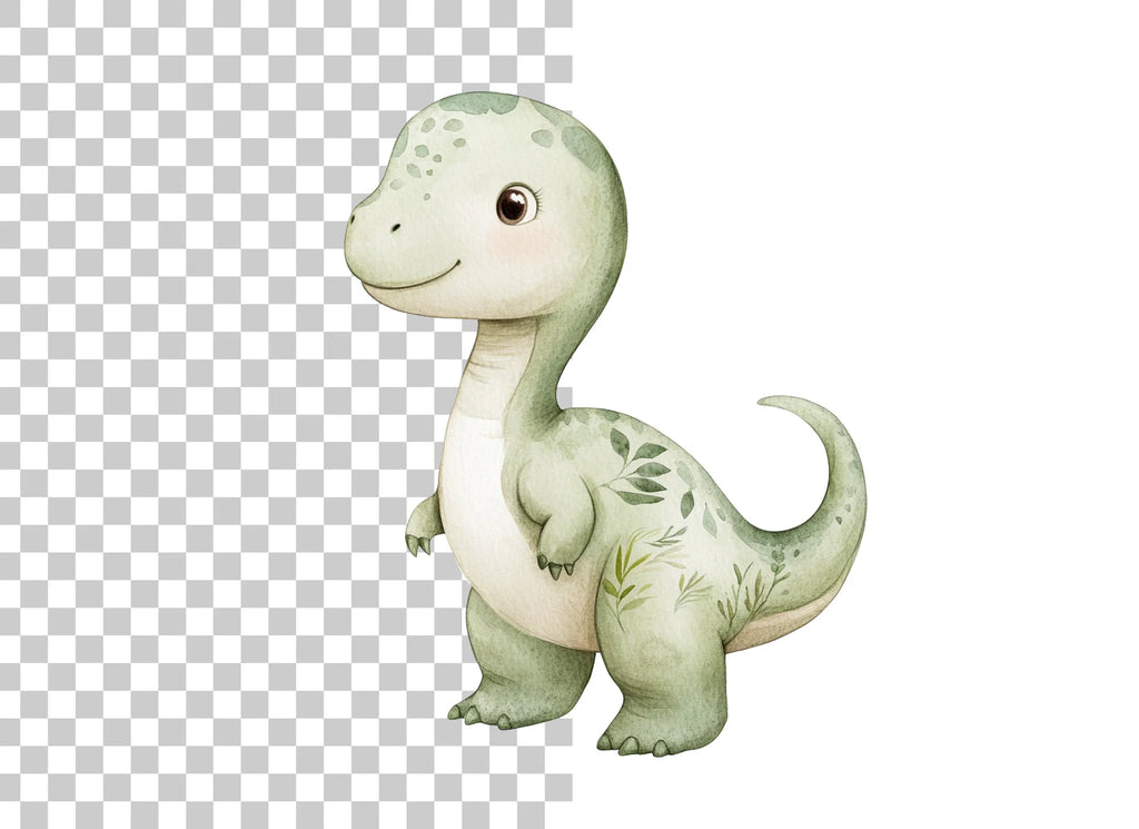 Charming Green Dinosaur Clipart Bundle