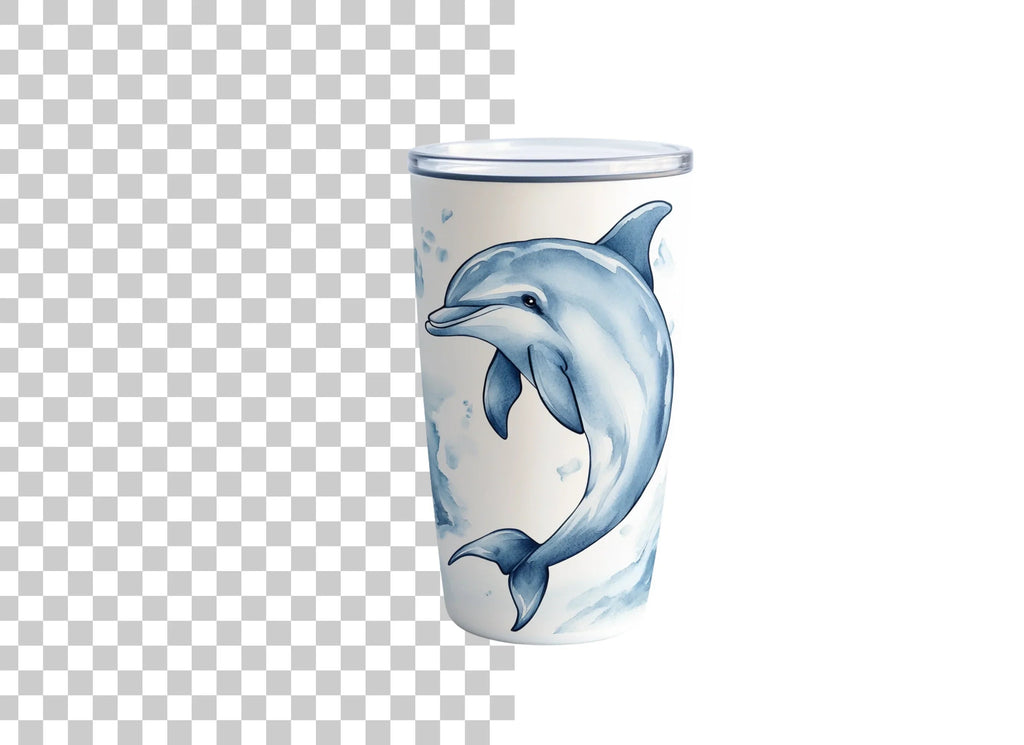 Dolphin Tumbler Clipart Bundle