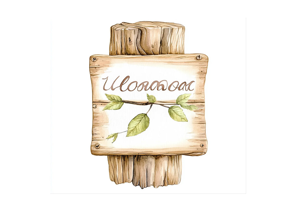 Rustic Wooden Signs Clipart Bundle