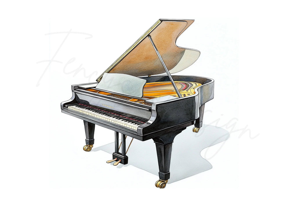 Grand Piano Clipart Bundle