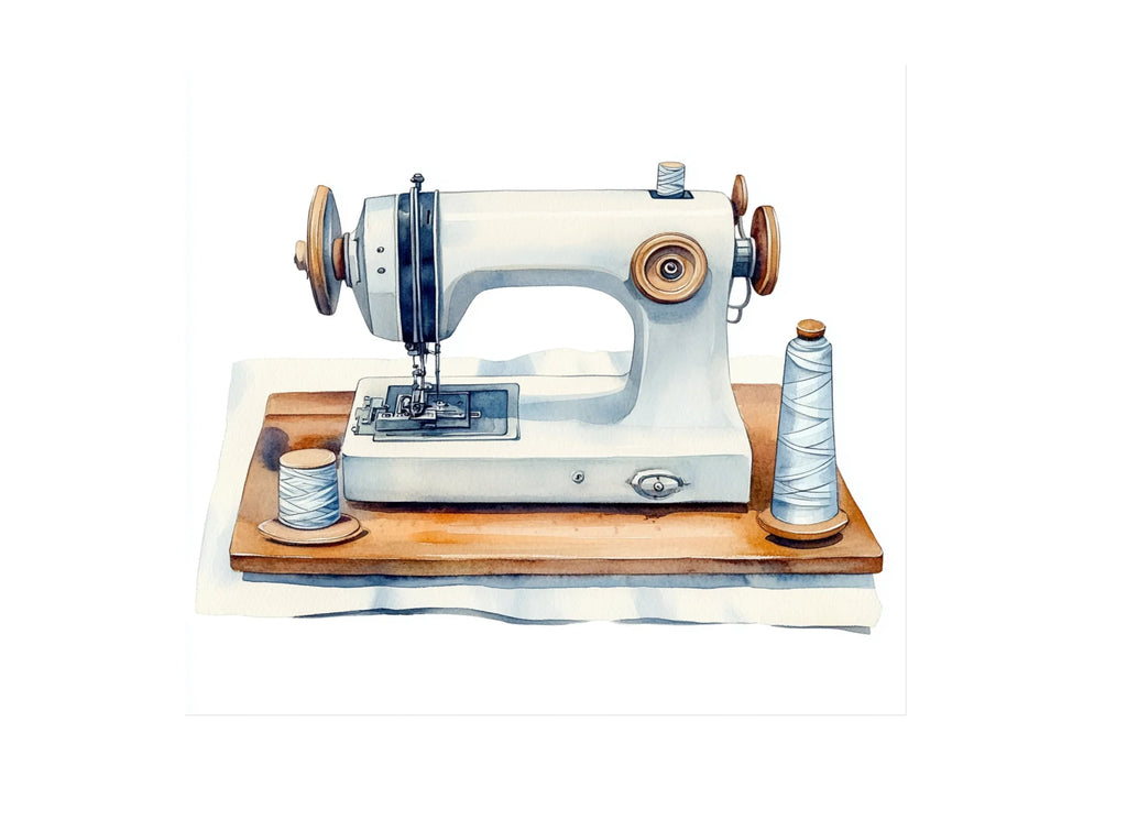 Vintage Sewing Machine Clipart Bundle