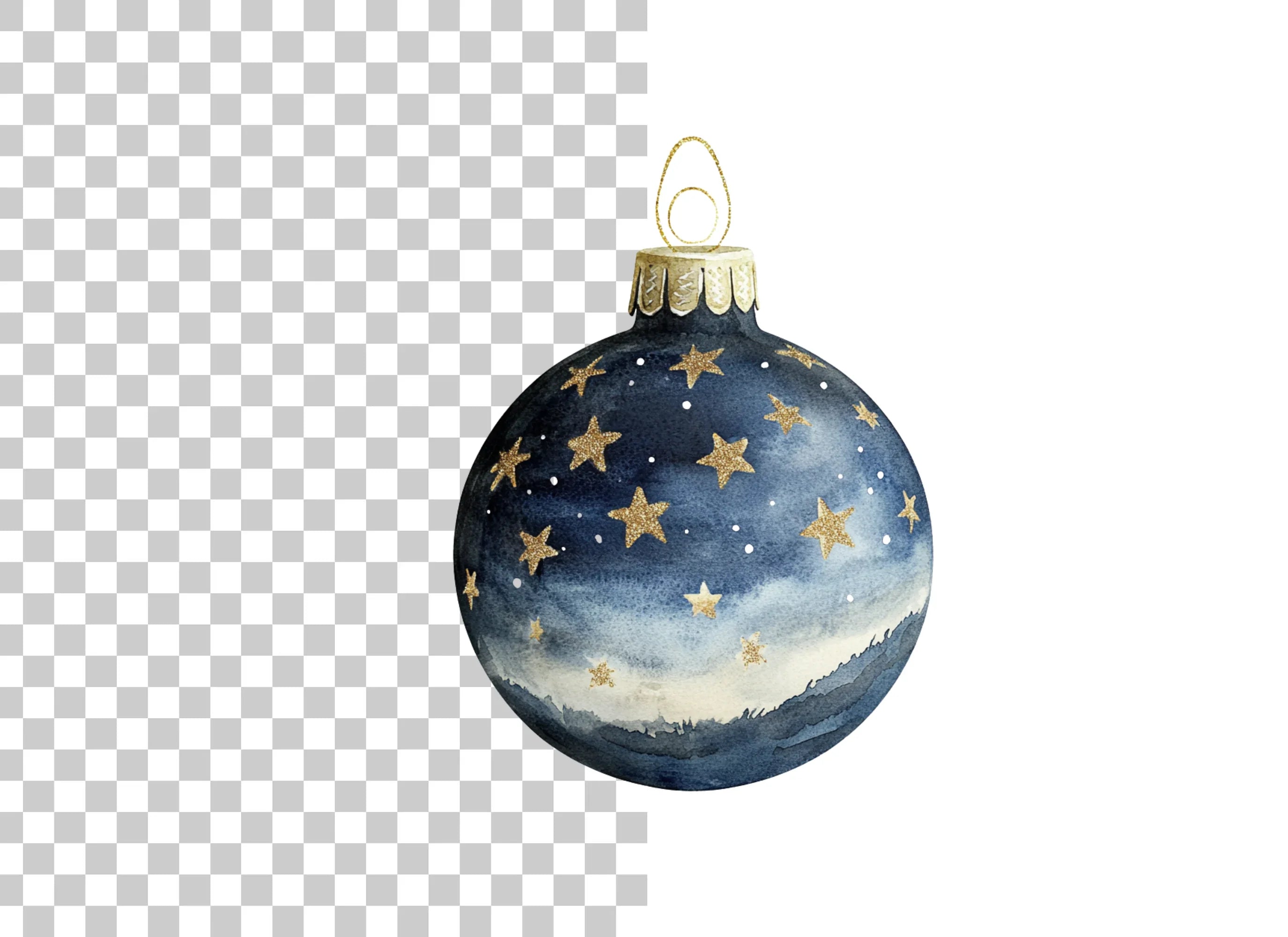 Christmas Ornaments Clipart Bundle