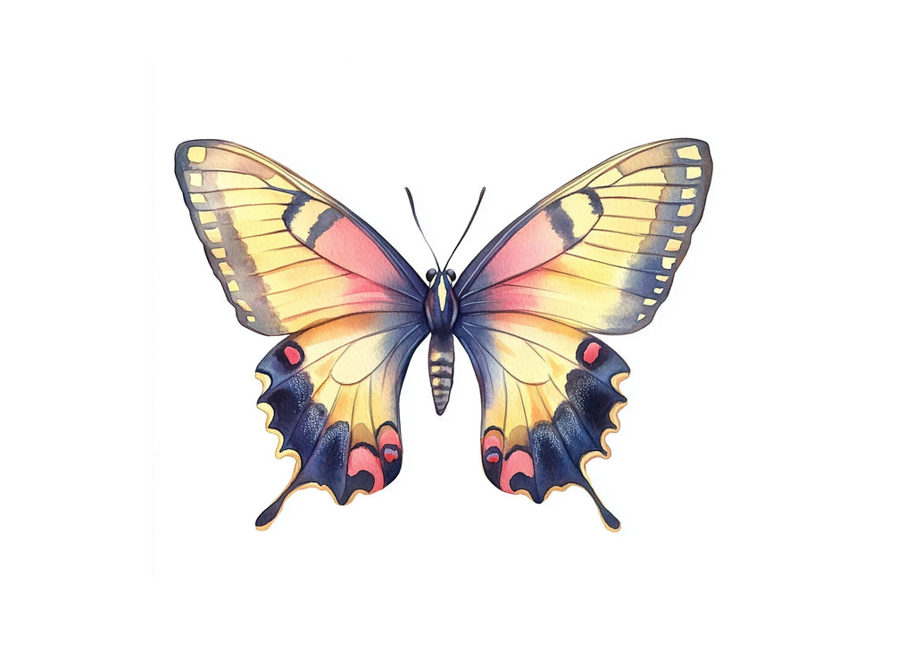 Colorful Butterfly Clipart Bundle