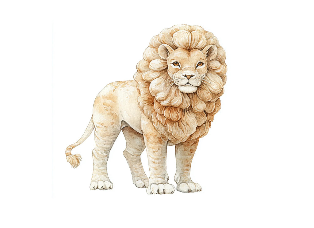 Adorable Baby Lion Clipart Bundle