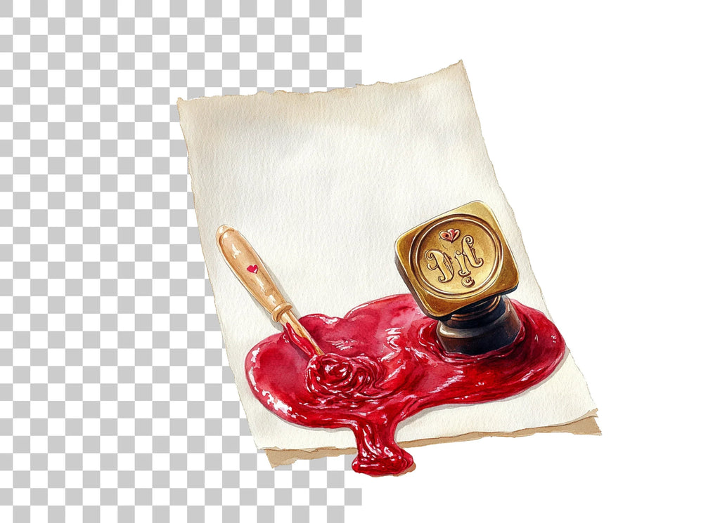 Vintage Wax Seal Clipart Bundle