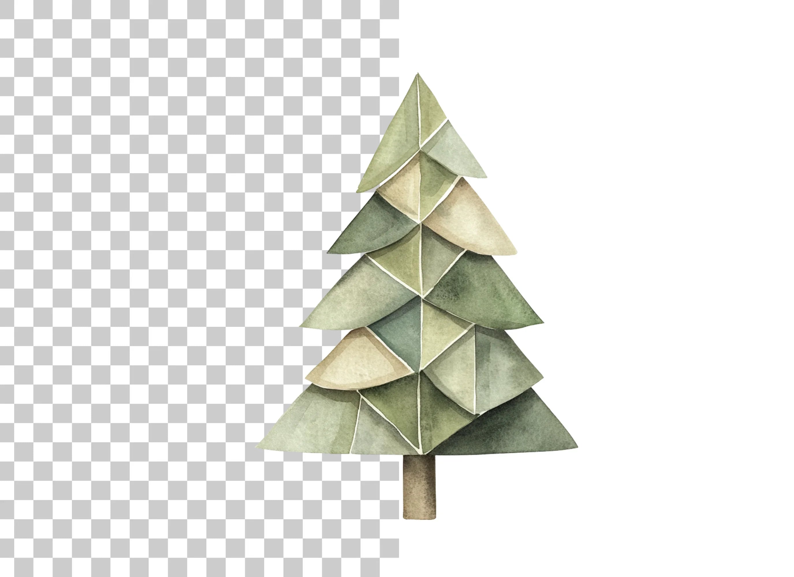 Abstract Tree Clipart Bundle
