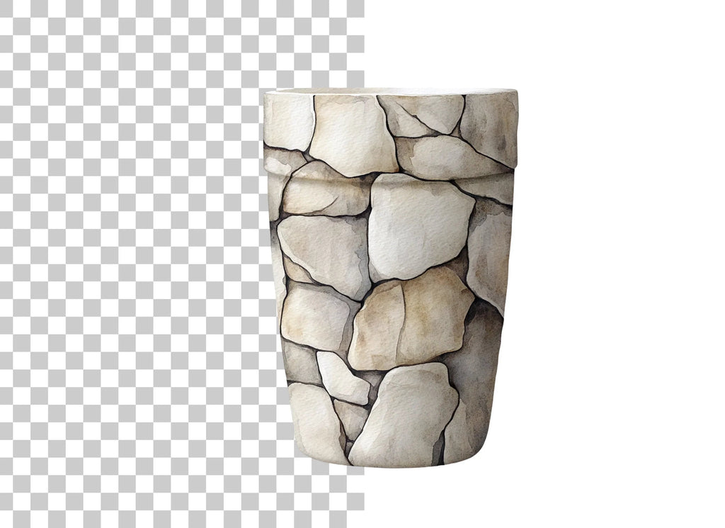 Stone Wall Tumbler Clipart Bundle