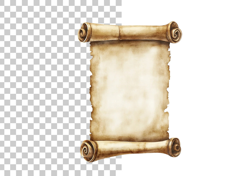 Aged Scroll Clipart Bundle