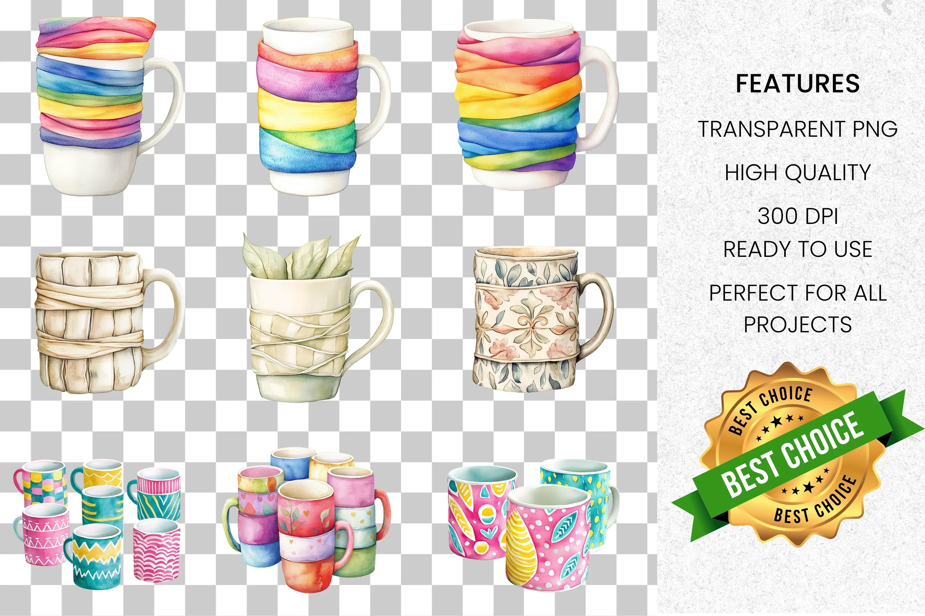 Vibrant Clipart Bundle