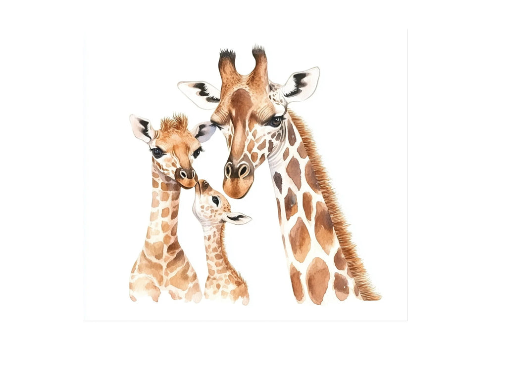 Cute Giraffe Family Clipart Bundle