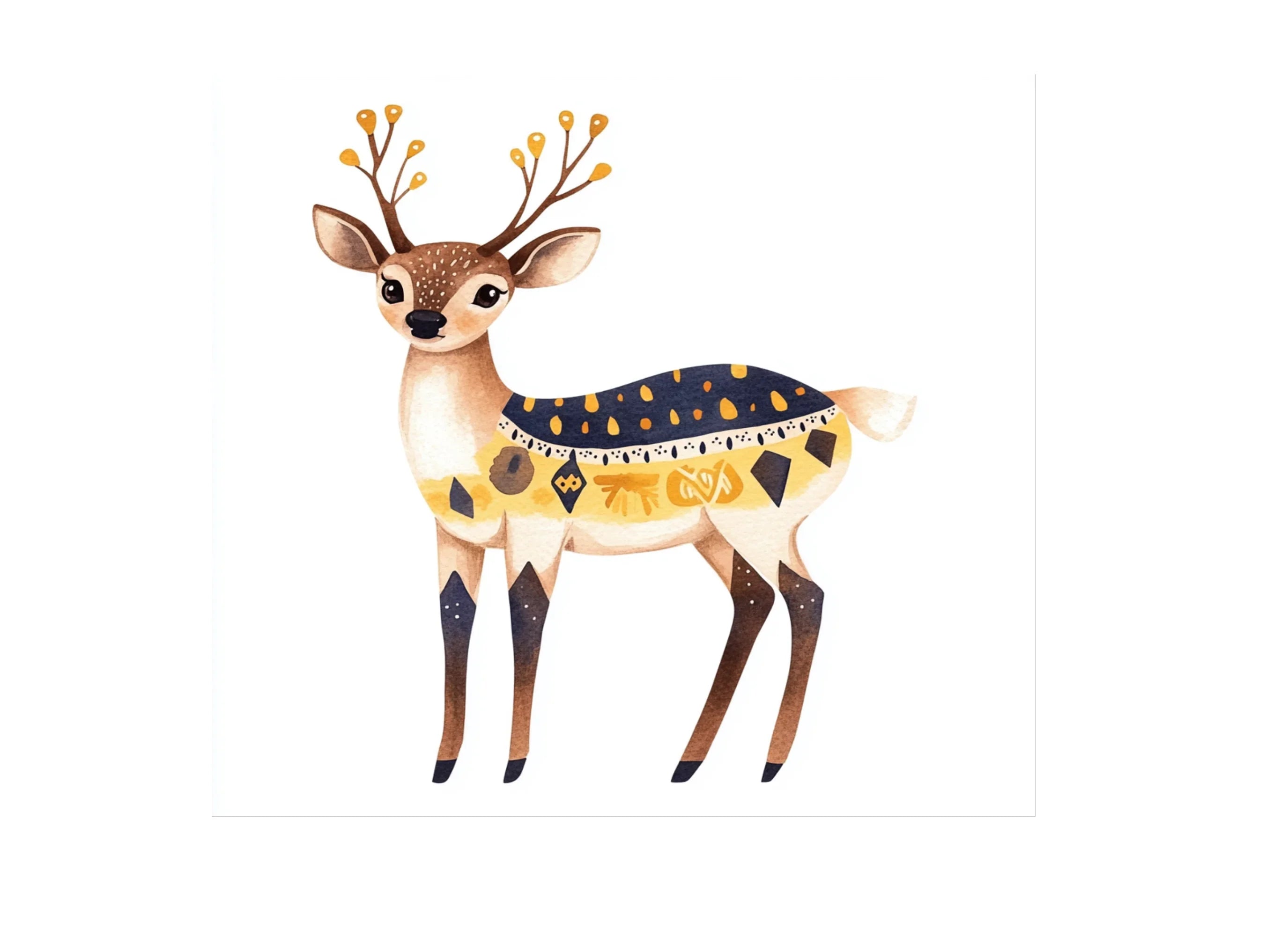 Geometric Deer Clipart Bundle