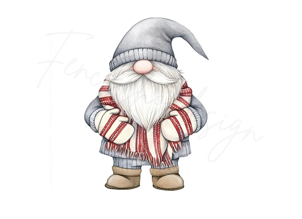 Christmas Gnomes Clipart Bundle