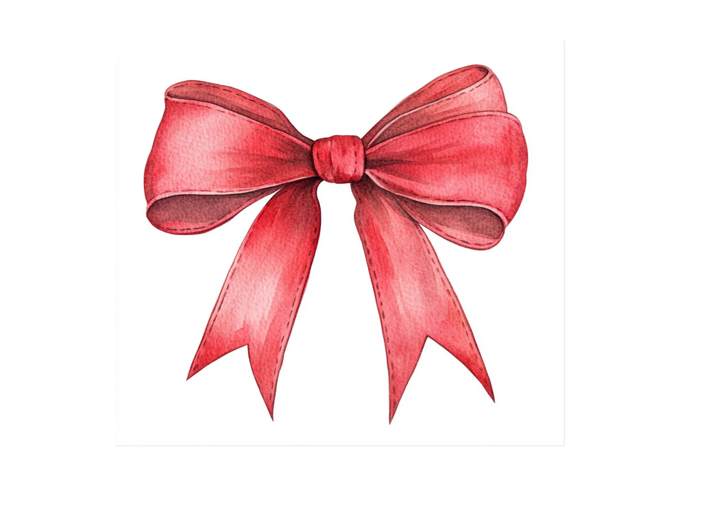 Red Bows Clipart Bundle