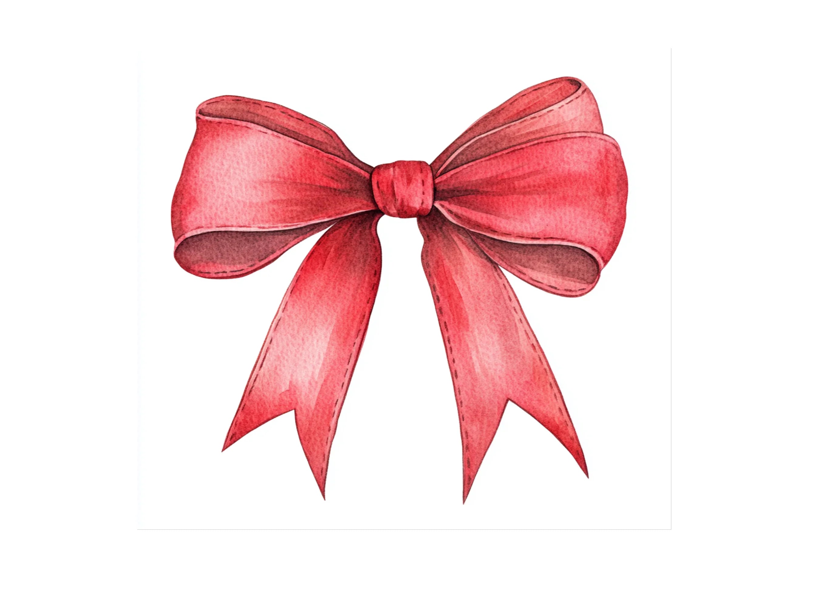 Red Bows Clipart Bundle