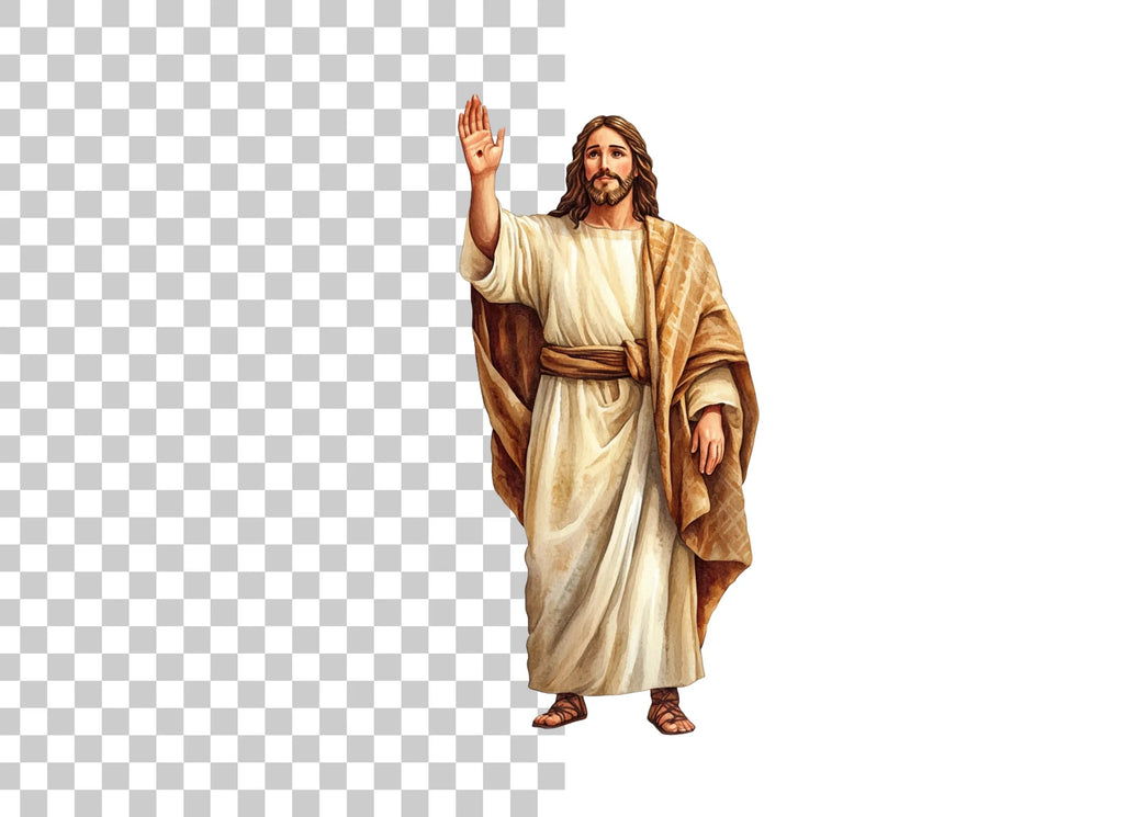 Jesus Waving and Blessing Clipart Bundle