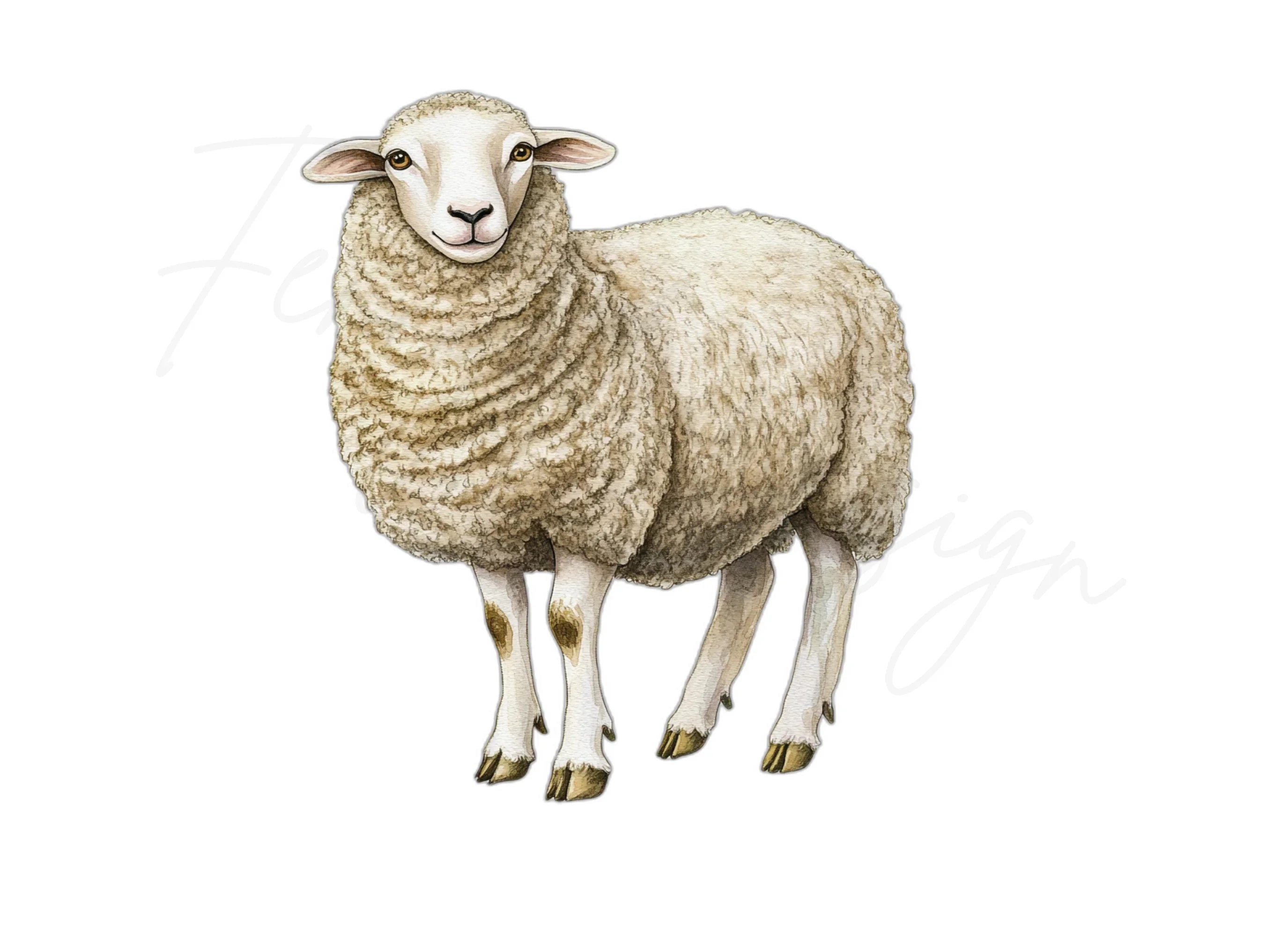 Cute Sheep Clipart Bundle