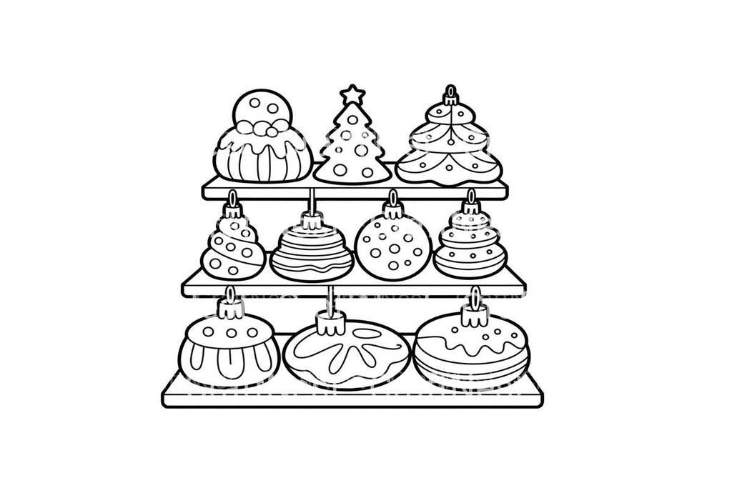 Christmas Sweets Display Coloring Books