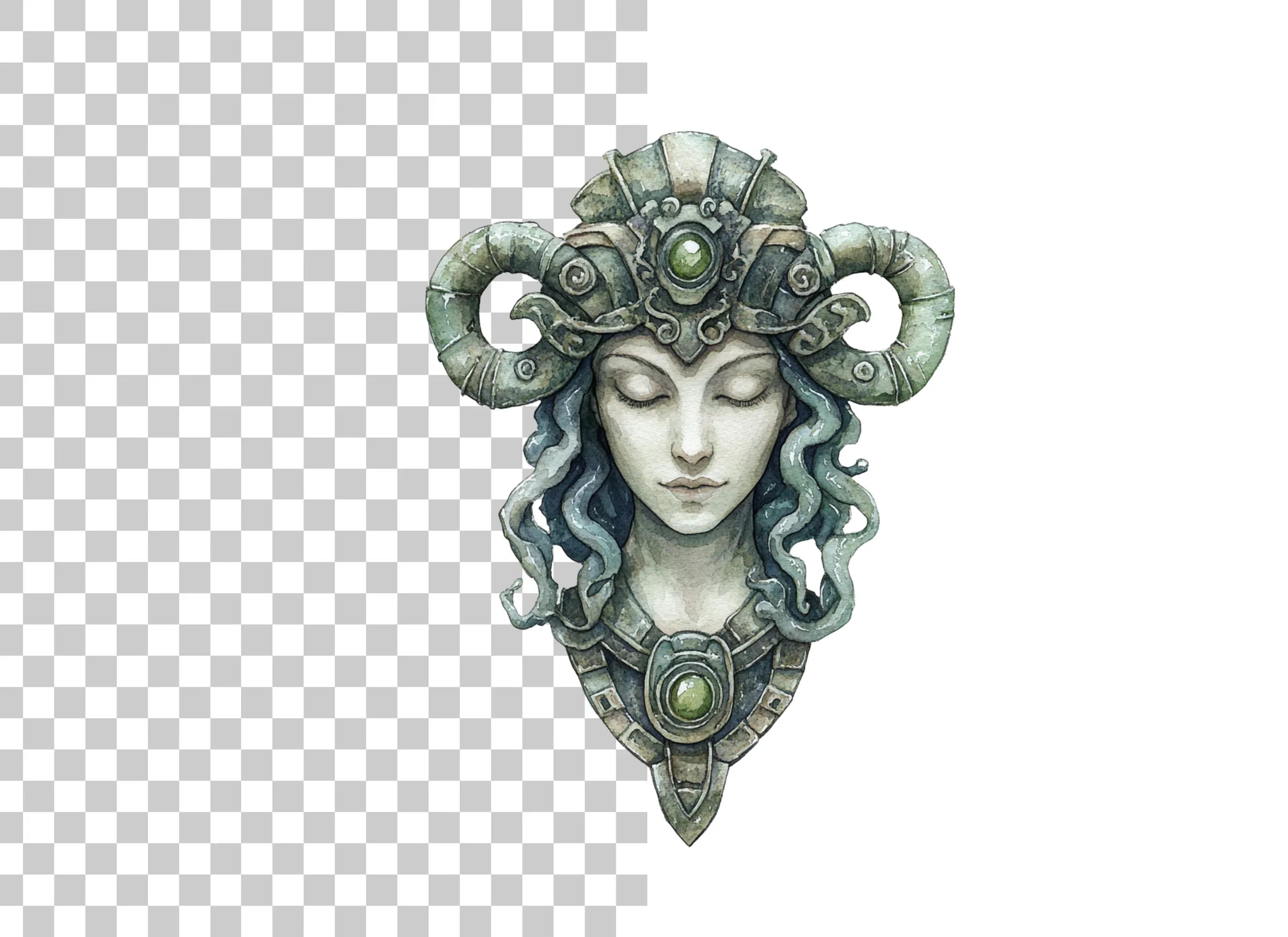 Goddess and Horned Deity Clipart Bundle