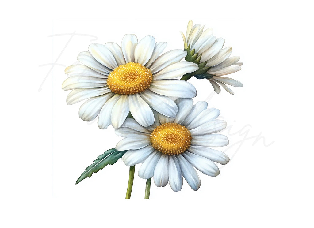 Daisy Flower Clipart Bundle