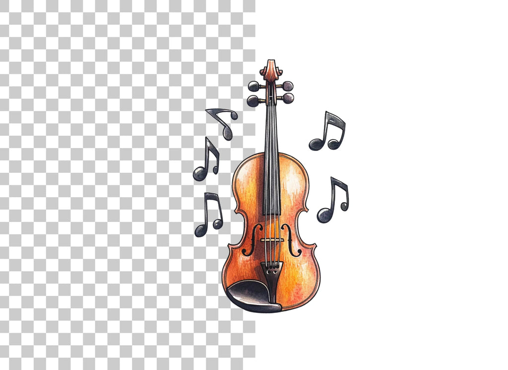 Violin and Music Notes Clipart Bundle