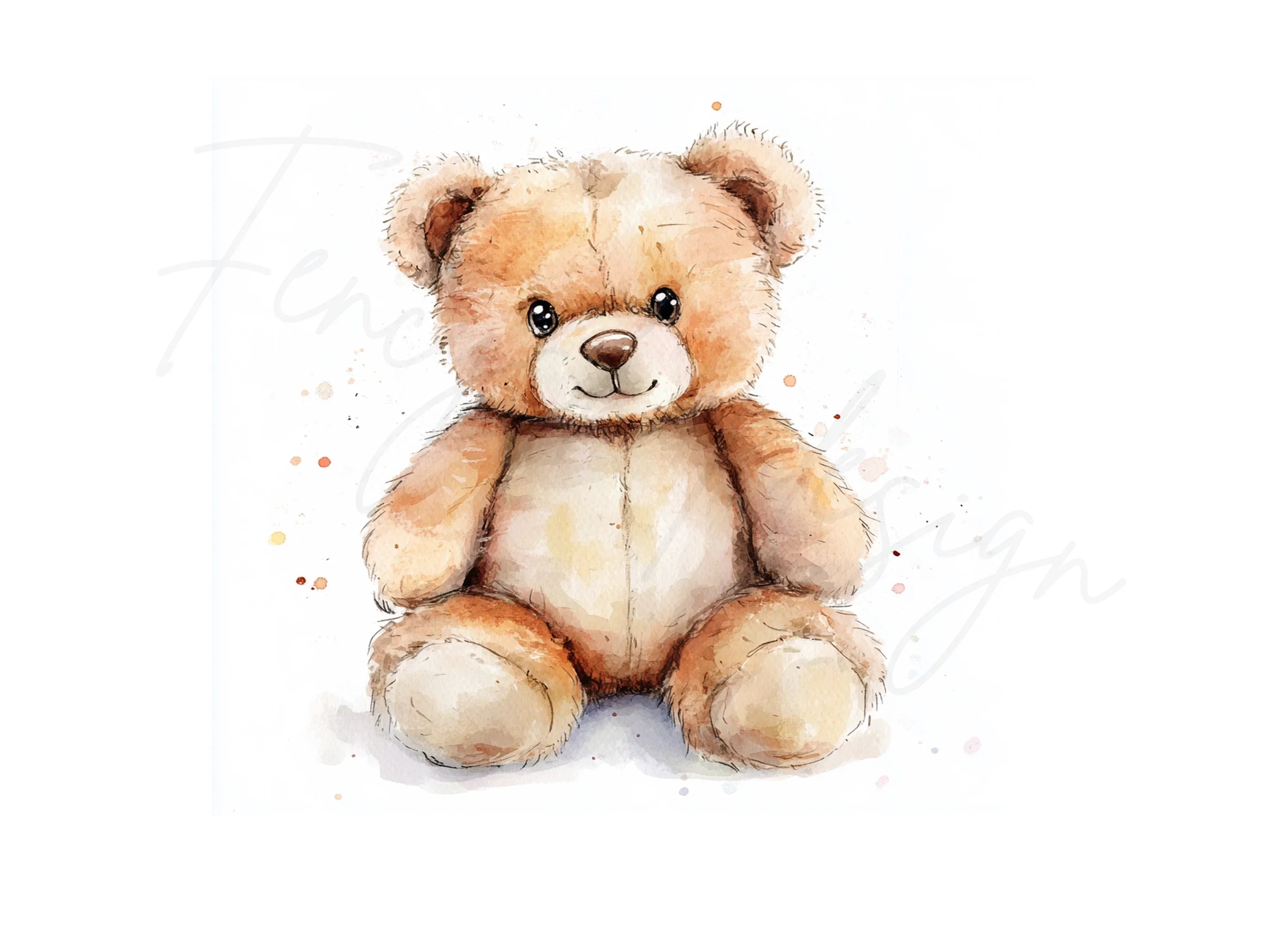 Cute Teddy Bear Clipart Bundle