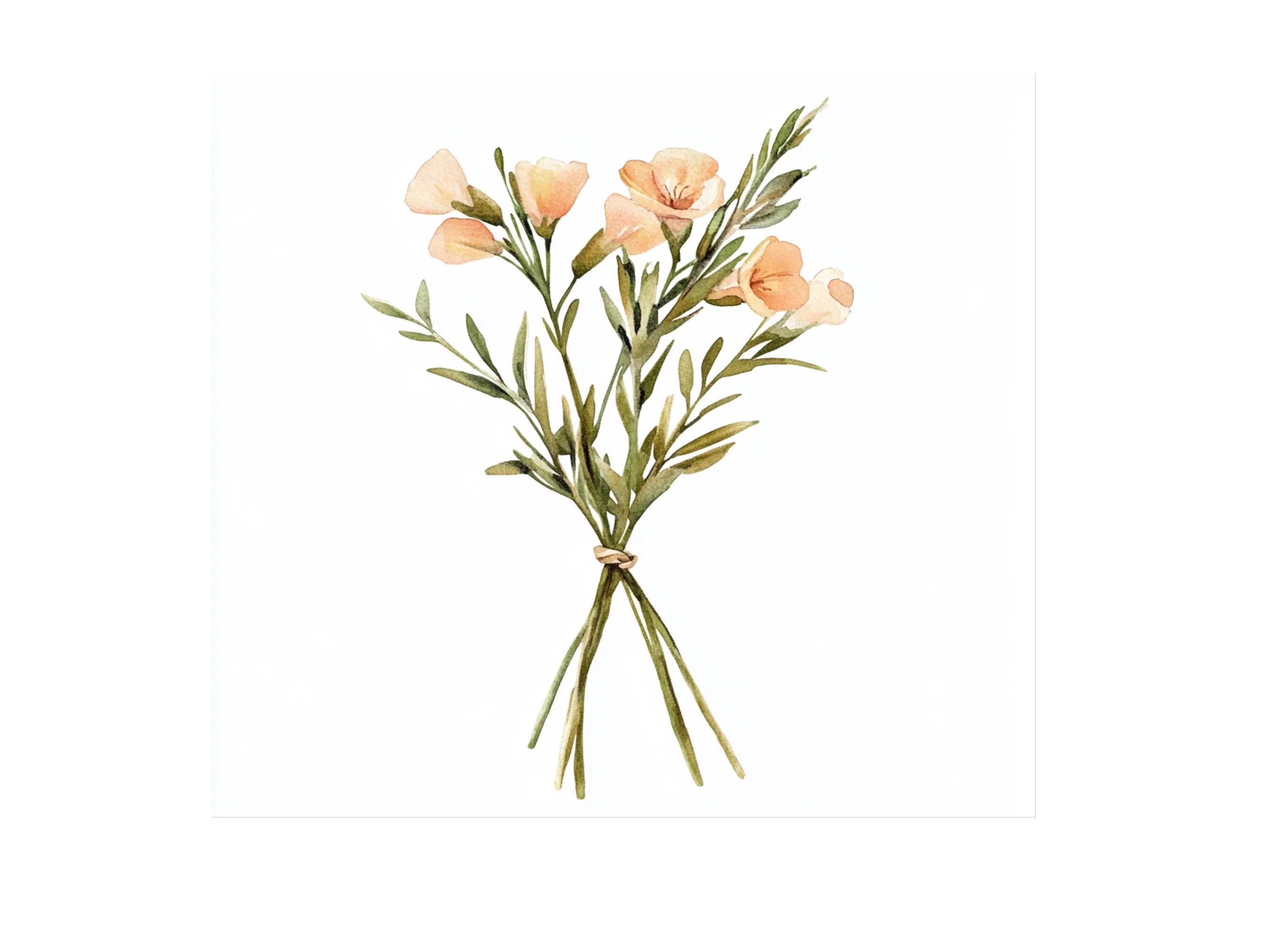 Rustic Flower Bouquets Clipart Bundle