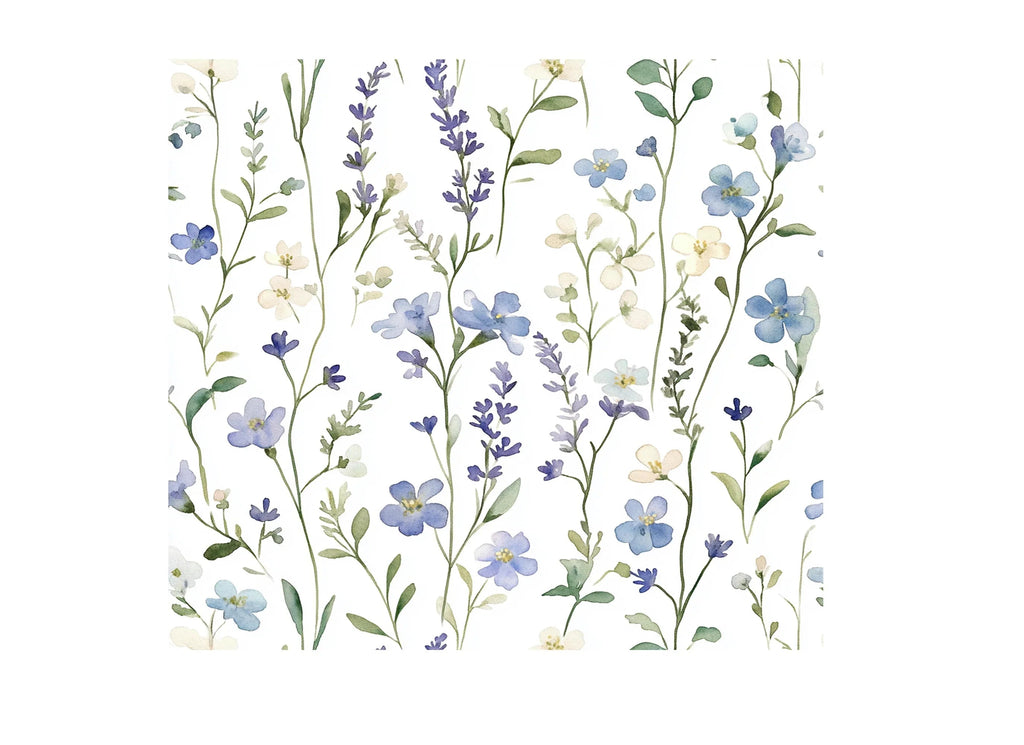 Wildflower Seamless Pattern Clipart Bundle