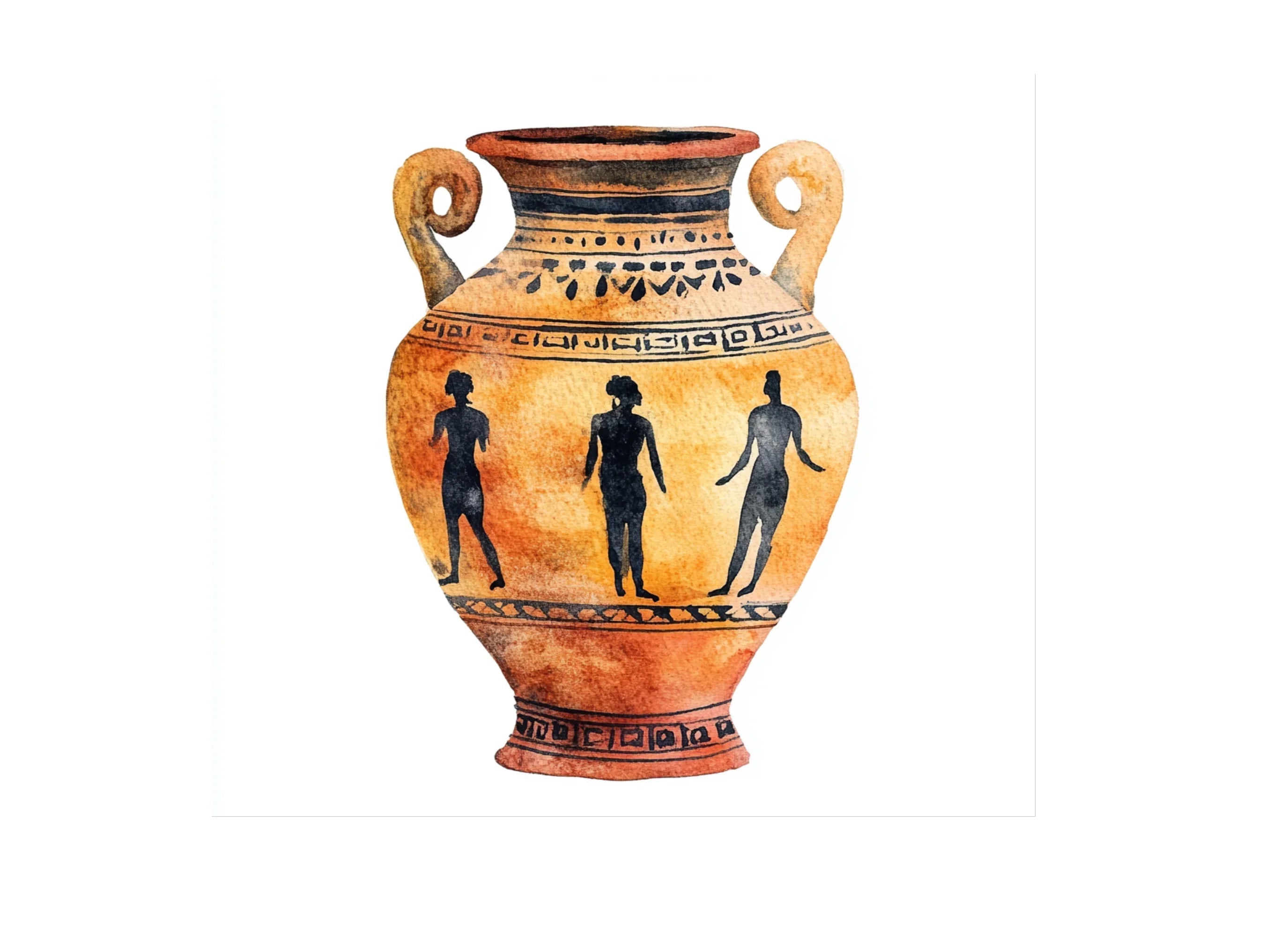 Ancient Greek Amphora Clipart Bundle