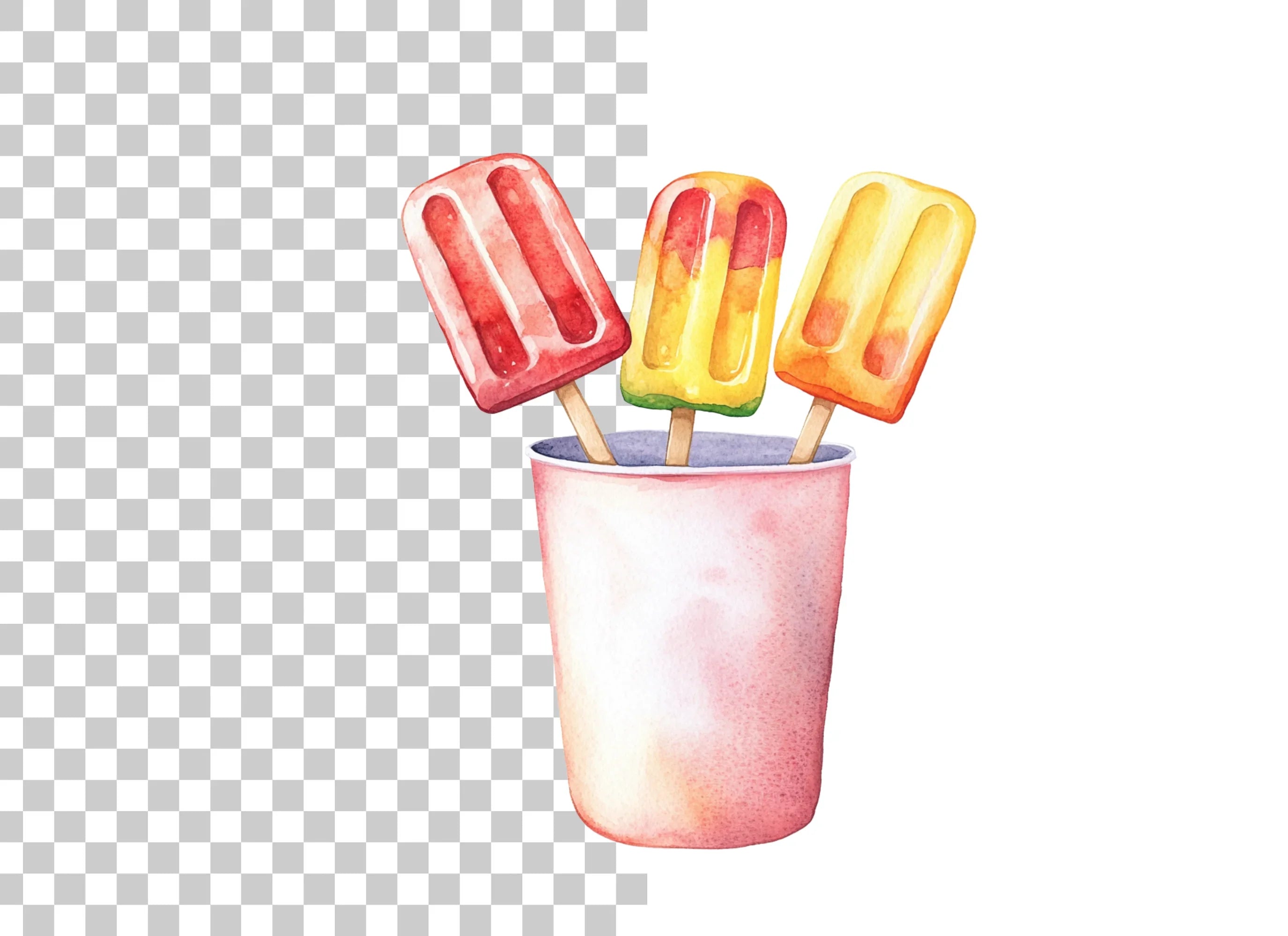 Refreshing Popsicles Clipart Bundle