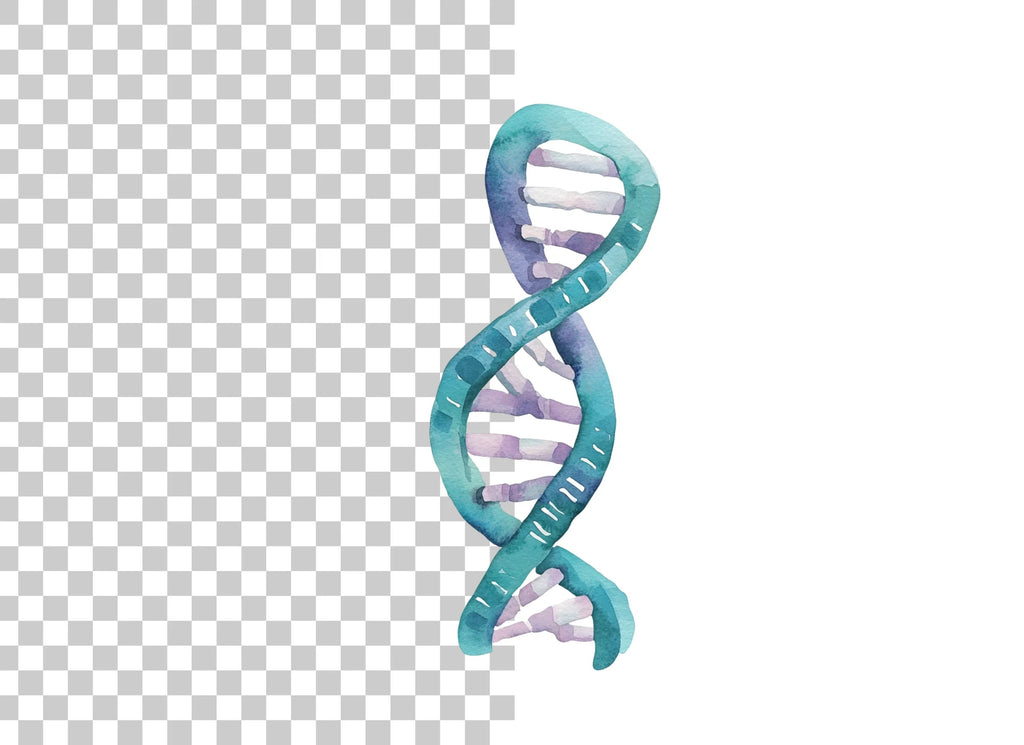 Abstract DNA Helix Clipart Bundle