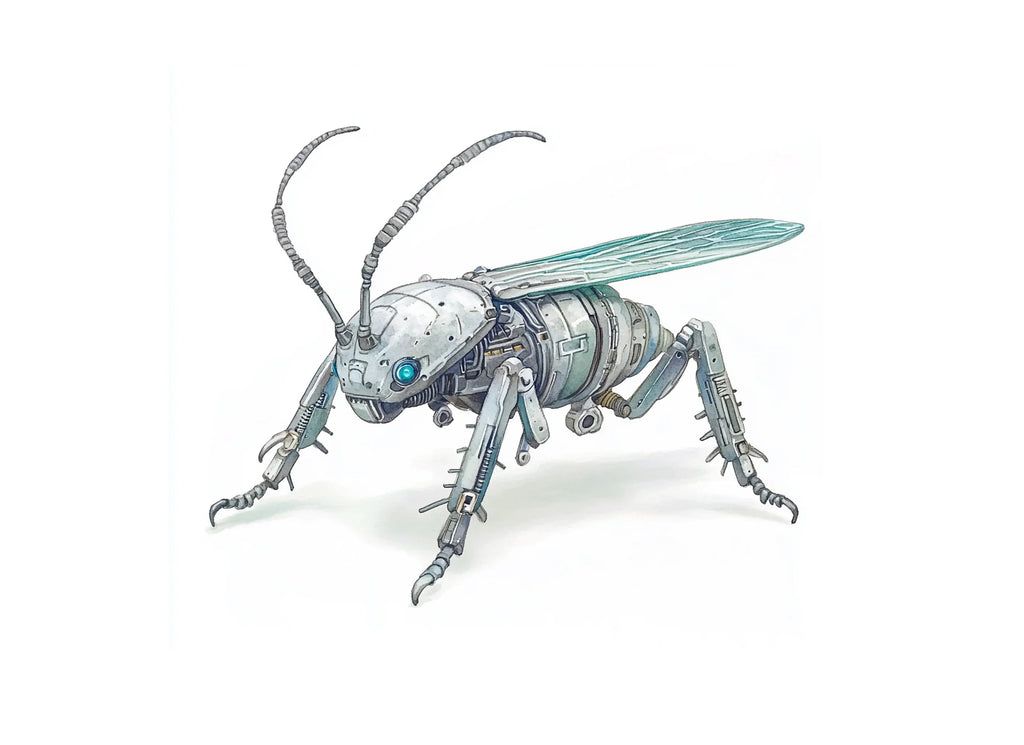 Futuristic Robot Insect Clipart Bundle