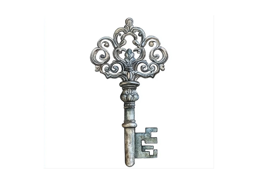 Ornate Antique Keys Clipart Bundle