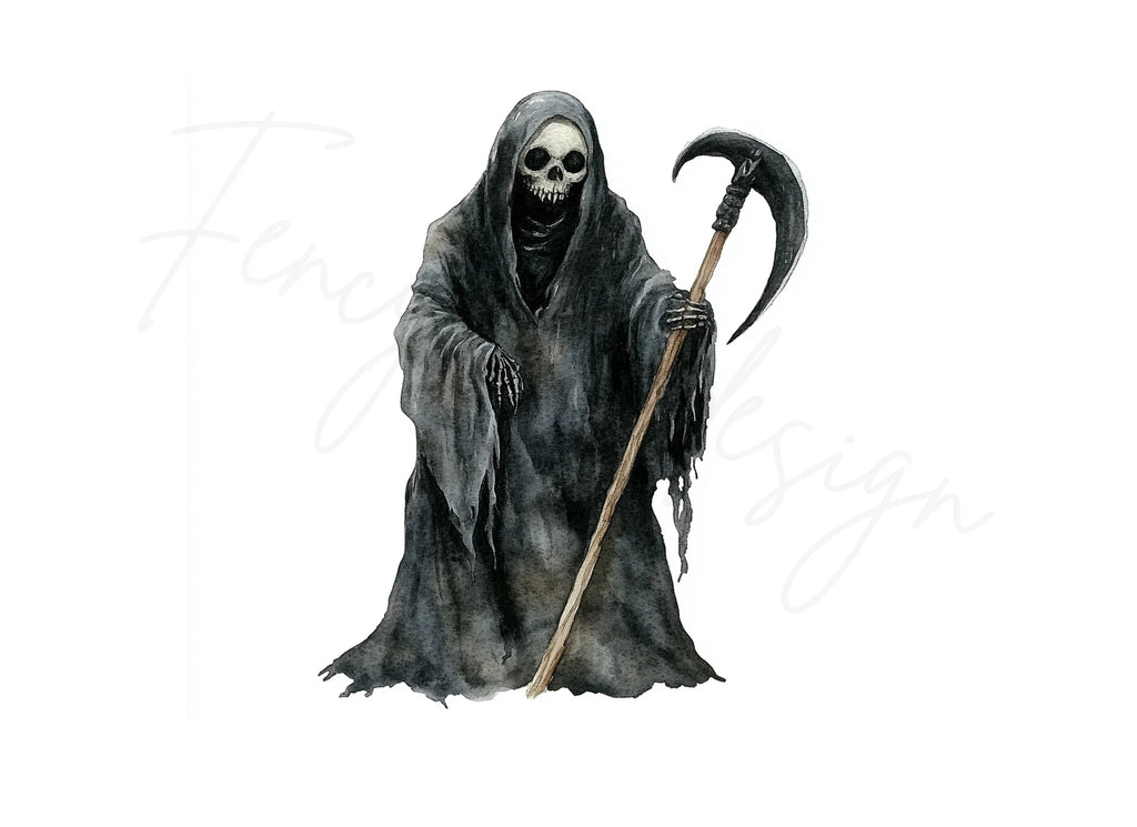 Grim Reaper Illustrations Clipart Bundle