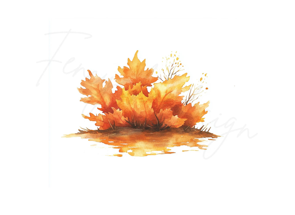 Autumn Leaves Clipart Bundle