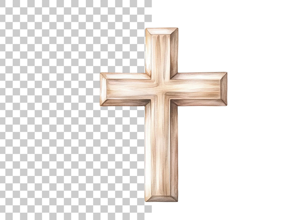 Wooden Cross Clipart Bundle
