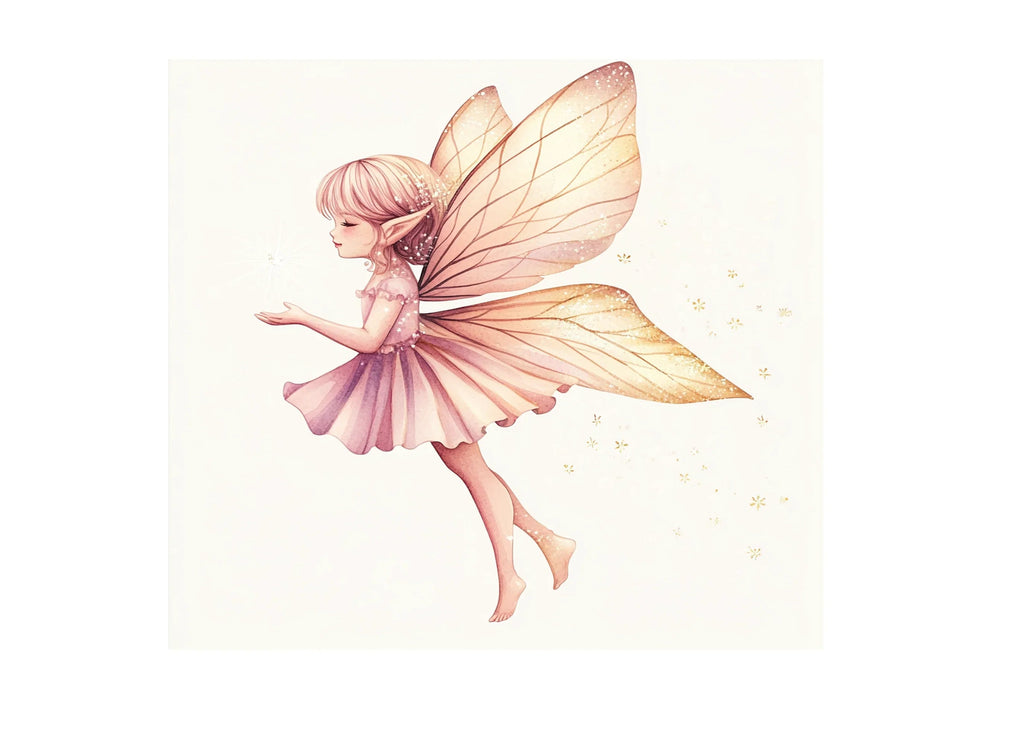 Pink and Gold Fairy Clipart Bundle