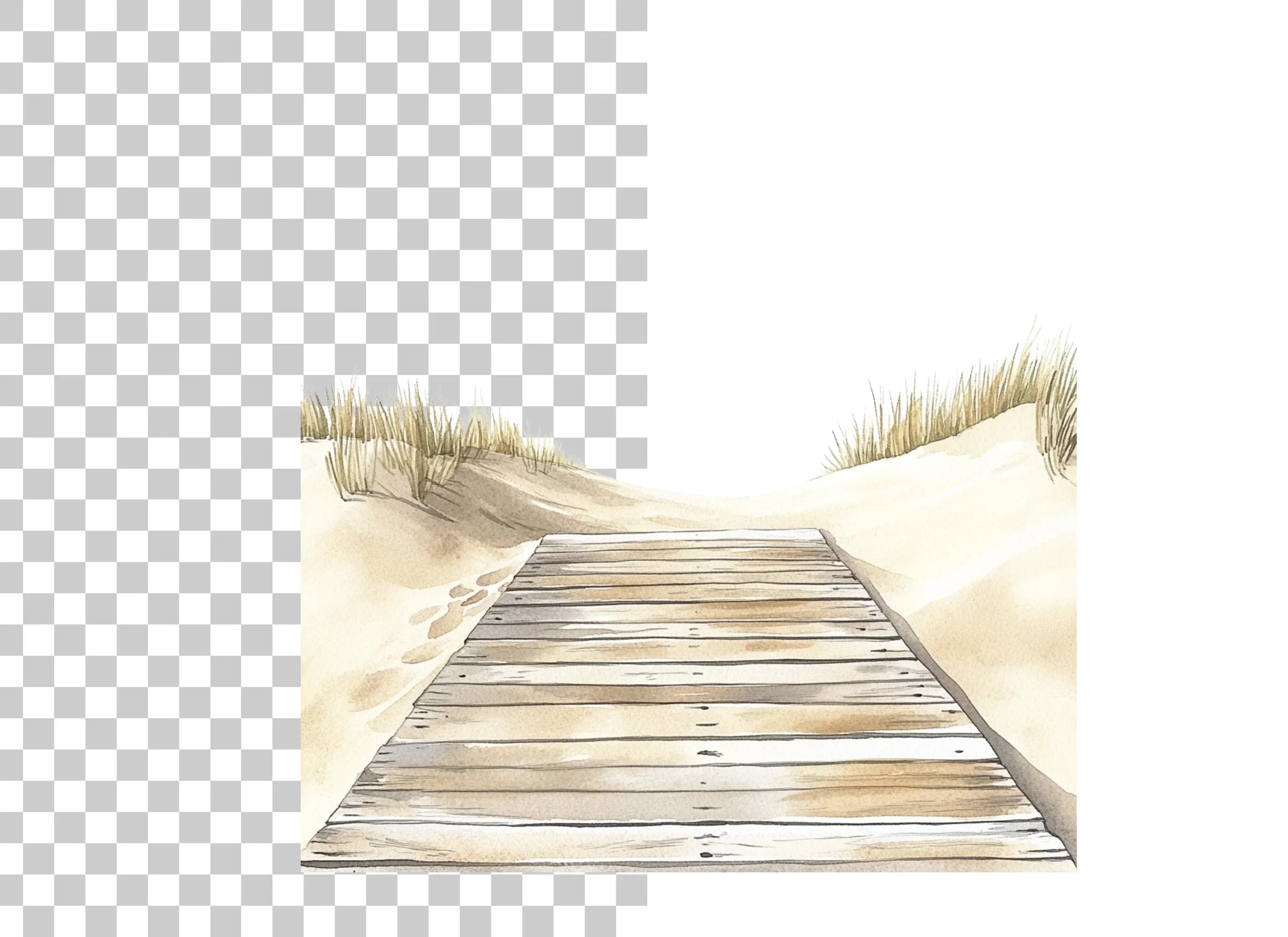Beach Boardwalk Clipart Bundle